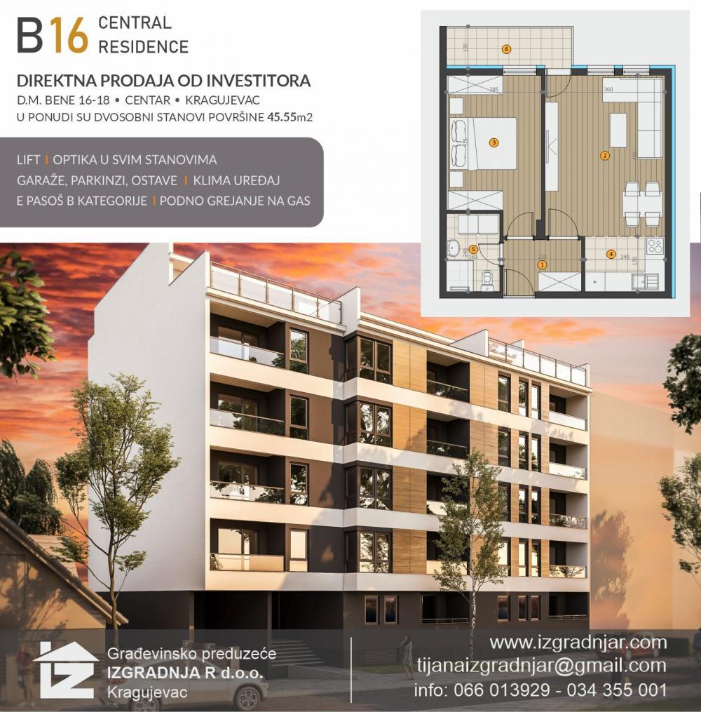 Glavna slika -DIREKTNA PRODAJA DVOSOBNOG STANA