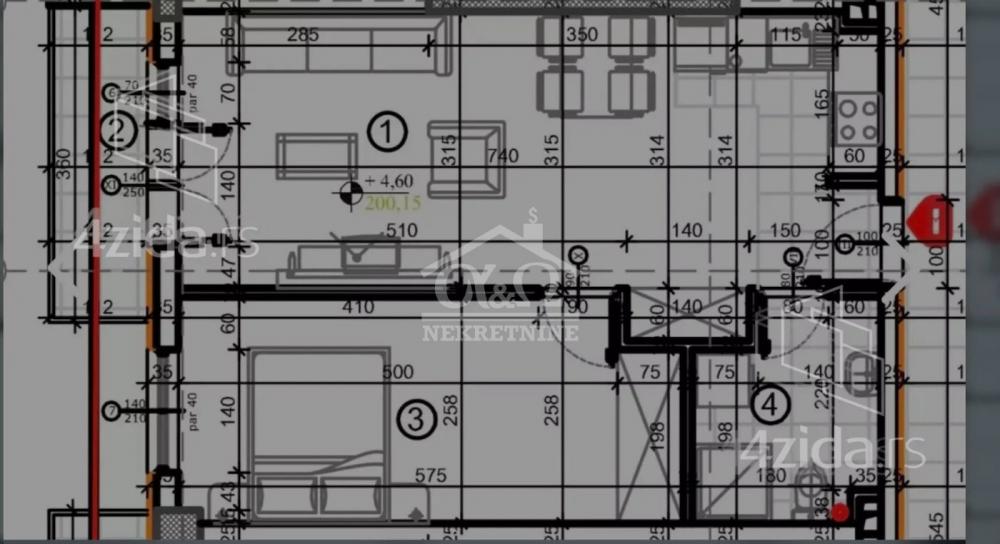 Slika 1 - Jednoiposoban, 49m2, sa terasom, ima lift