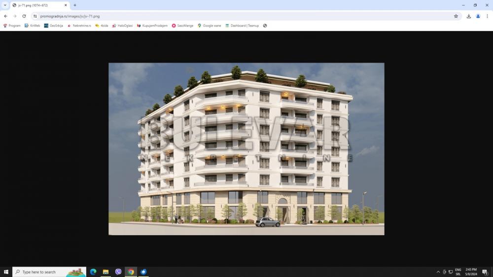 Slika 1 - Trosoban, 82m2, Zmaj Jovina Kragujevac, sa terasom, ima lift