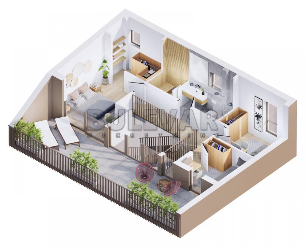 Slika 1 - Četvorosoban, 137m2, Cara Lazara Kragujevac, sa terasom, ima lift