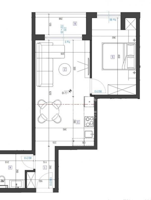 Glavna slika -Jednoiposoban, 45m2, Erdoglija Kragujevac, sa terasom, ima lift