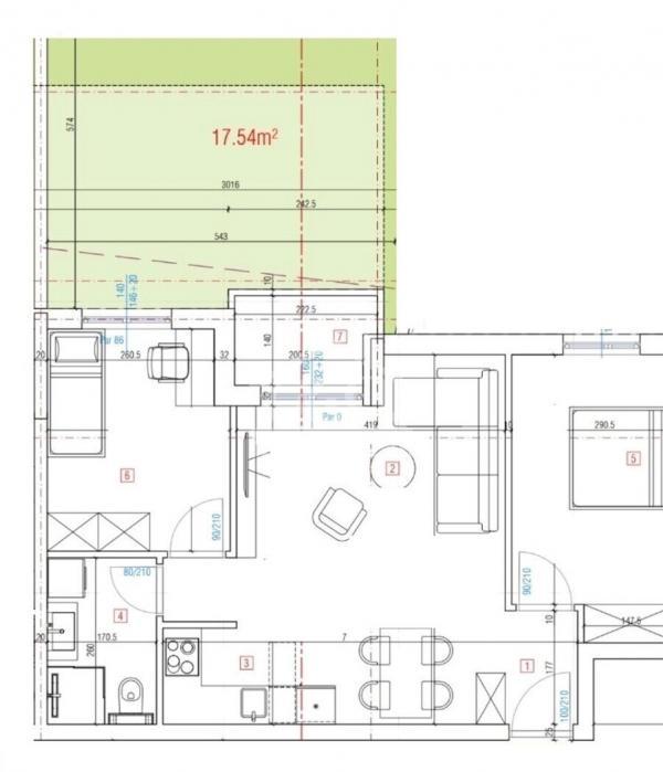 Glavna slika -Dvoiposoban, 56m2, Erdoglija Kragujevac, sa terasom, ima lift