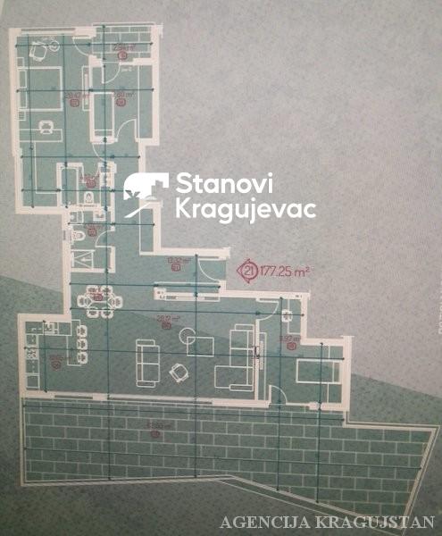Slika 1 - Četvorosoban, 177m2, sa terasom, ima lift