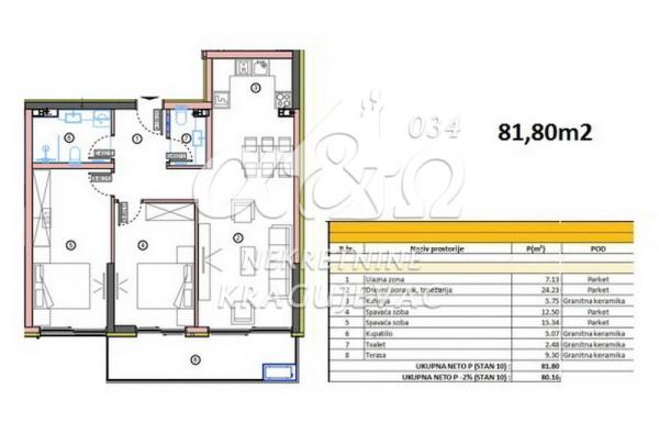 Slika 4 - Jednosoban, 38m2, sa terasom, ima lift